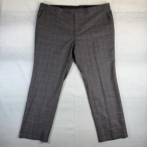 Lauren Ralph Lauren Other - Lauren Ralph Lauren Dress Pants Mens 44x30 Gray Plaid 100% Wool Classic Fit